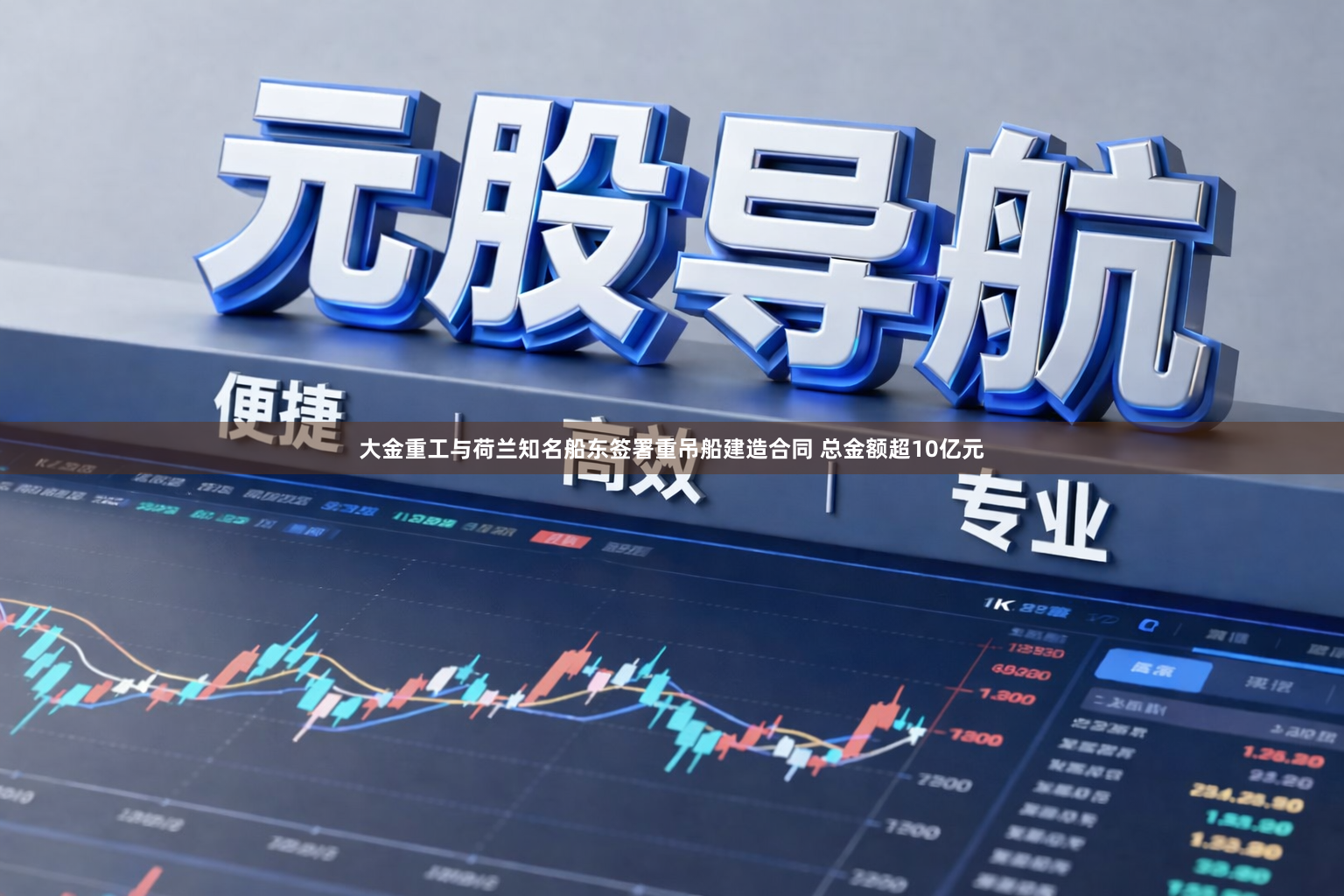大金重工与荷兰知名船东签署重吊船建造合同 总金额超10亿元