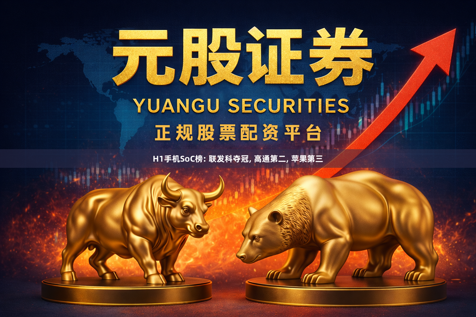 H1手机SoC榜: 联发科夺冠, 高通第二, 苹果第三