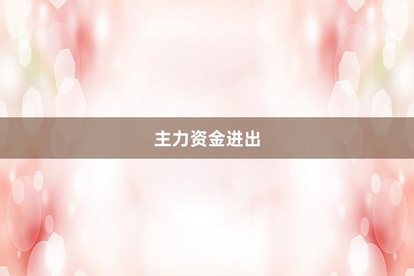 主力资金进出